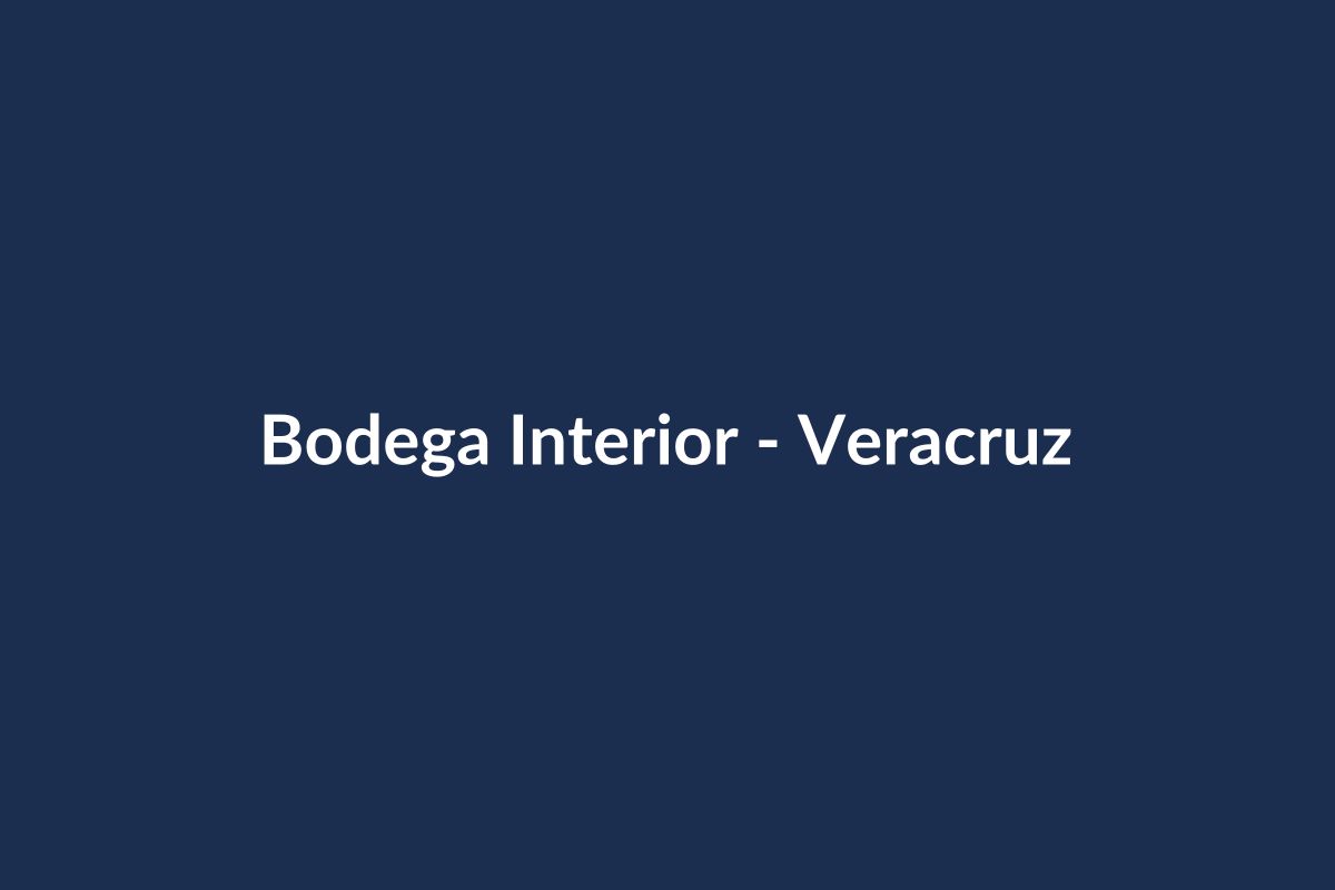 Interior de bodega en zona de puerto seco Veracruz