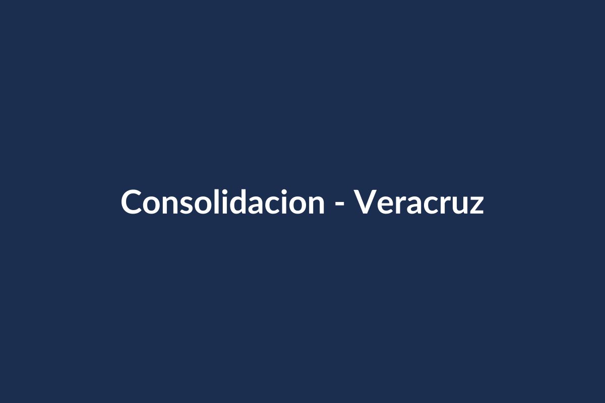 Operación de consolidación de mercancía en bodega de Veracruz